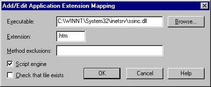 Edit Extension Mapping Dialog: Add The Extension